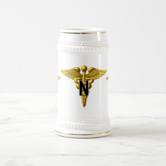 陸軍退役軍人軍ナース隊魔法マグ ビールジョッキ (中央)