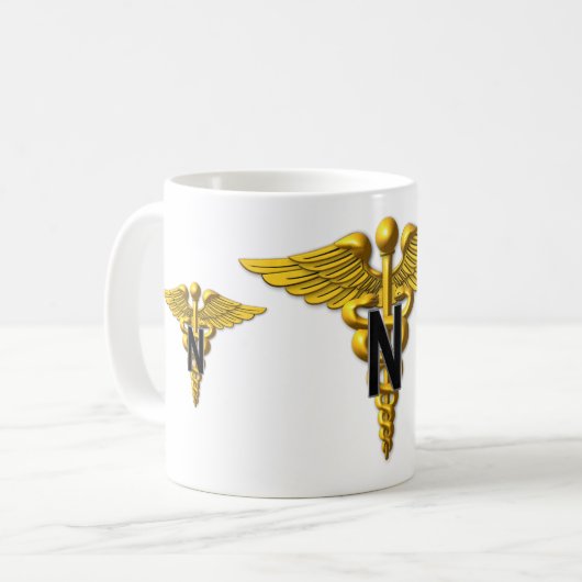 陸軍退役軍人軍ナース隊 コーヒーマグカップ (正面左)