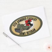 陸軍退役軍人- M-48 楕円形シール (封筒)