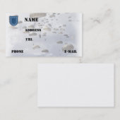 陸軍部隊の退役軍人のリクルーターは名刺を診察します 名刺 (正面/裏面)