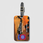 陸軍82nd ABN DIV空挺師団退役軍人ヴェッツ ラゲッジタグ (正面縦)