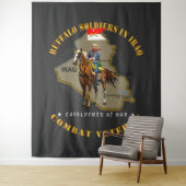 陸軍 – イラクのバッファロー兵士 – 騎兵 タペストリー (インサイチュ)
