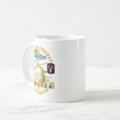 陸軍-ベトナム戦闘退役軍人（第1 Bn 2） コーヒーマグカップ (正面左)