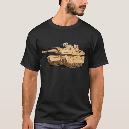 陸軍 – メインバトルタンク – M1A1 wo Txt X 300 Tシャツ (正面)