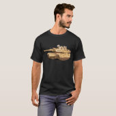 陸軍 – メインバトルタンク – M1A1 wo Txt X 300 Tシャツ (正面フル)