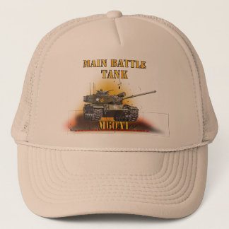 陸軍 – 主戦車 – M60A1 w火災 – 右顔 キャップ