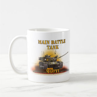 陸軍 – 主戦車 – M60A1 w火災 – 右顔 コーヒーマグカップ