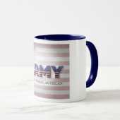 陸軍"兵士，退役軍人，アメリカ" マグカップ (正面右)
