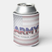 陸軍"兵士，退役軍人，アメリカ" 缶クーラー (缶裏面)