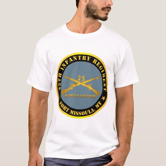 陸軍 – 歩兵第25連隊 – フォート・ミッソーラ,マウント Tシャツ (正面)