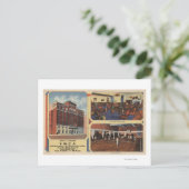 陸軍/海軍のY.M.C.A.建物の広告 ポストカード (スタンド正面)