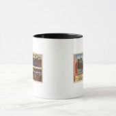 陸軍/海軍のY.M.C.A.建物の広告 マグカップ (中央)