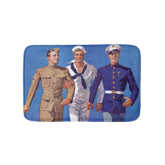 陸軍・海軍・海兵隊 バスマット (正面)