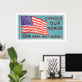 陸軍、海軍、海兵隊(US02081)に参加 ポスター (ホームオフィス)