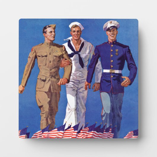 陸軍、海軍、海軍 フォトプラーク (正面)