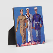 陸軍、海軍、海軍 フォトプラーク (正面)