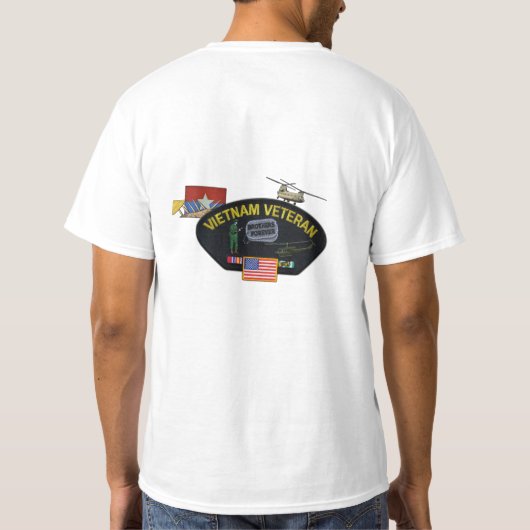 陸軍 海軍 空軍 海兵隊 レンジャー ベトナム ベトナム戦争 Tシャツ (裏面)