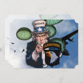 陸軍 第101空降師団 ベテランズ パッチ (正面/裏面)