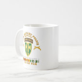 陸軍 – 第18回MP旅団 – 歩哨隊タブ – ベトナム コーヒーマグカップ (正面左)