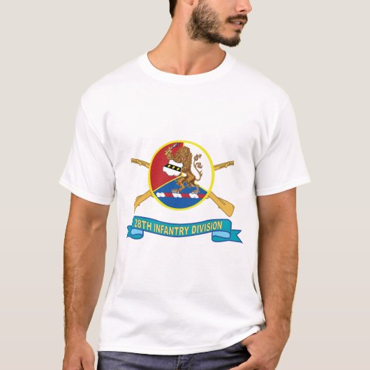 陸軍 – 第28歩兵師団 – DUI - w Br - SSI - Tシャツ (正面)