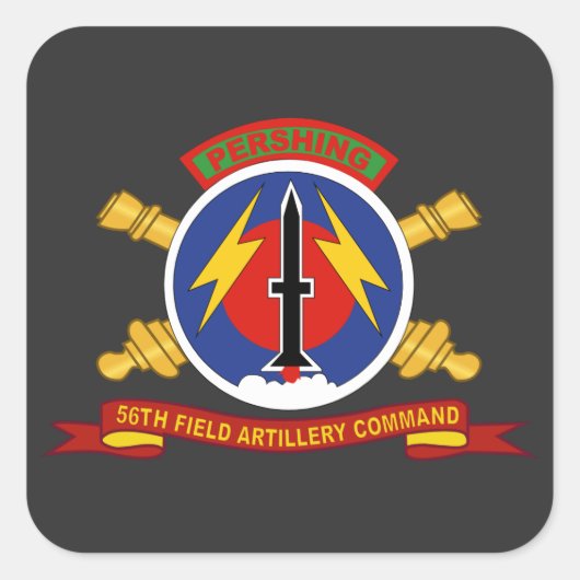 陸軍 – 第56回野砲兵部隊 スクエアシール (正面)