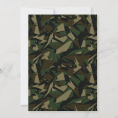 陸軍/軍隊をテーマにした卒業パーティー招待状 招待状 (裏面)