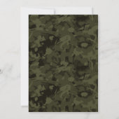 陸軍/軍隊をテーマにした卒業パーティー招待状 招待状 (裏面)