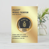 陸軍/軍隊をテーマにした卒業パーティー招待状 招待状 (スタンド正面)