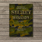 陸軍 – 軍隊 – 兵士 – 少年誕生日 招待状