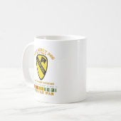 陸軍 – 25th Scout Dog Platoon 1st Cav - VN SVC コーヒーマグカップ (正面左)