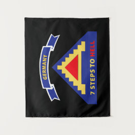 陸軍 – 7番目の統一された州軍w 7ステップ地獄w Sc タペストリー