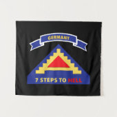 陸軍 – 7番目の統一された州軍w 7ステップ地獄w Sc タペストリー (正面(横))