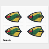 陸軍CENTCOM中央司令部JSCAP退役軍人 長方形シール (シート)