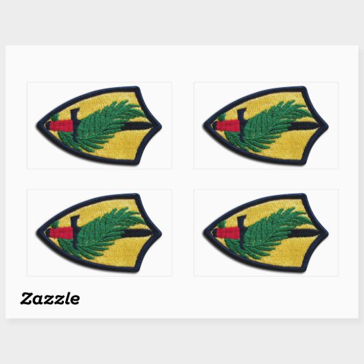 陸軍CENTCOM中央司令部JSCAP退役軍人 長方形シール (シート)