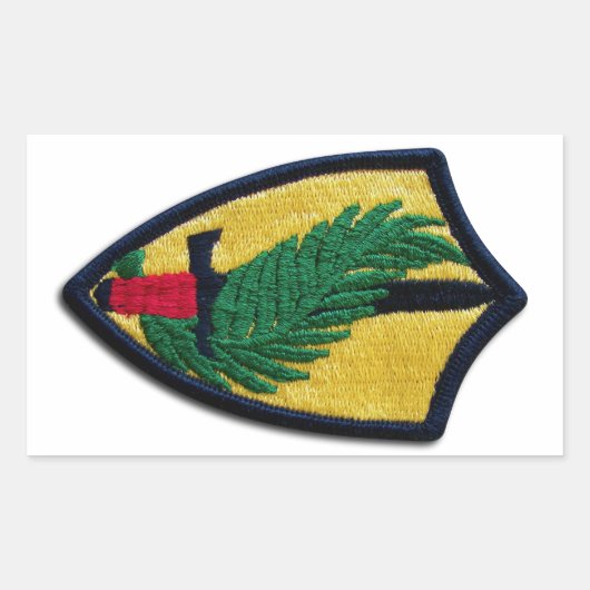 陸軍CENTCOM中央司令部JSCAP退役軍人 長方形シール (正面)