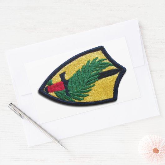 陸軍CENTCOM中央司令部JSCAP退役軍人 長方形シール (封筒)