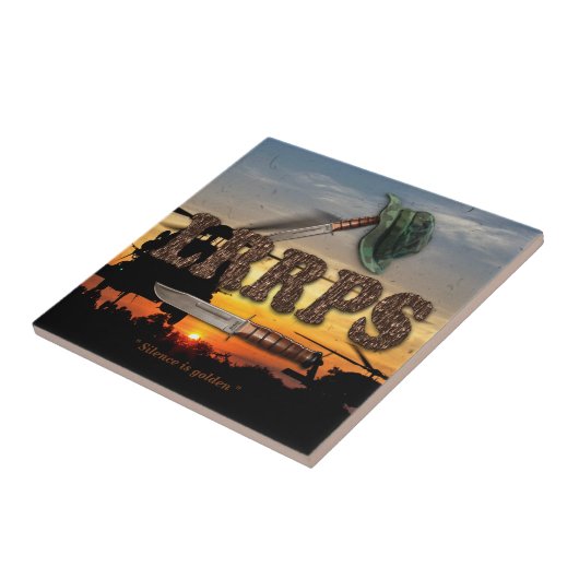 陸軍LRPS LRRP海軍空軍海兵隊 タイル (側面)
