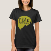 陸軍Tシャツに緑のPeak Performerレディースロゴ Tシャツ (正面)