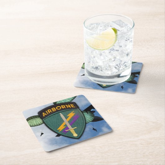 陸軍USACAPOC(A)心理作戦 スクエアペーパーコースター (インサイチュ)