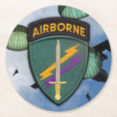 陸軍USACAPOC(A)心理作戦 ラウンドペーパーコースター (正面)