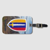 陸軍USARVベトナム南戦争ヴェッツパッチ ラゲッジタグ (正面横)