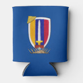 陸軍USARVベトナム戦争パッチ退役軍人ヴェッツ 缶クーラー (正面)