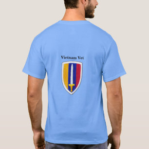 陸軍USARVベトナム戦争退役軍人パッチTシャツ Tシャツ