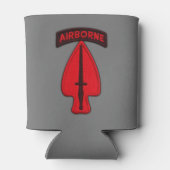 陸軍USASOCスペシャルOPSパッチ 缶クーラー (裏面)