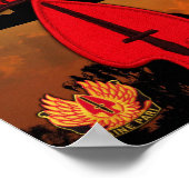 陸軍USASOC特殊作戦LRPS LRRPリコン退役軍人 ポスター (角)