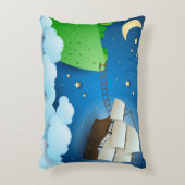 陸飛んでいる上船 アクセントクッション (正面(垂直))