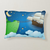 陸飛んでいる上船 アクセントクッション (裏面)