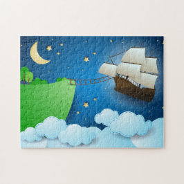 陸飛んでいる上船 ジグソーパズル