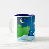 陸飛んでいる上船 ツートーンマグカップ (正面左)