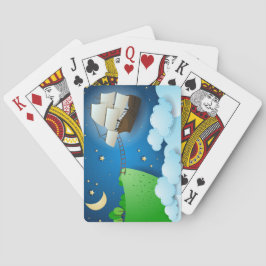 陸飛んでいる上船 トランプ